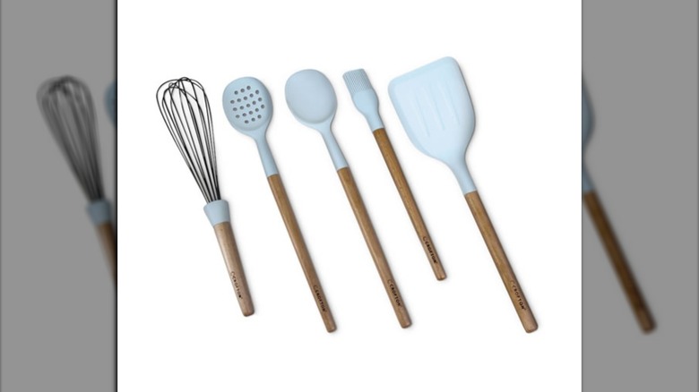 New blue silicone utensils