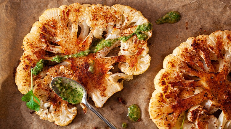 seasoned cauliflower steaks