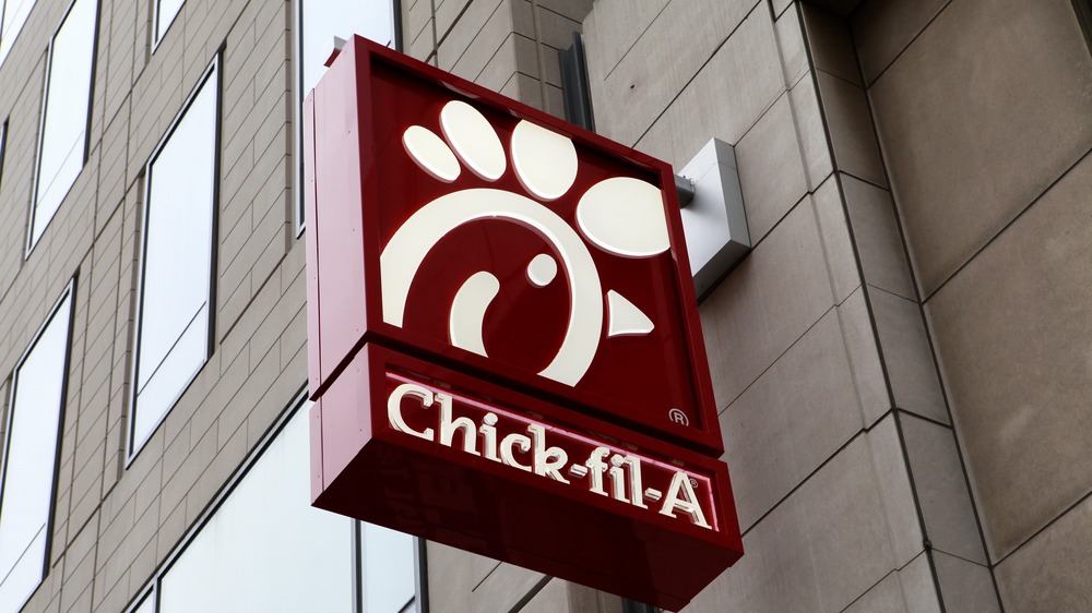 Chick-fil-A logo on building