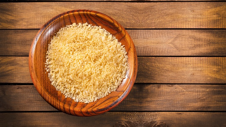 bowl of panko breadcrumbs