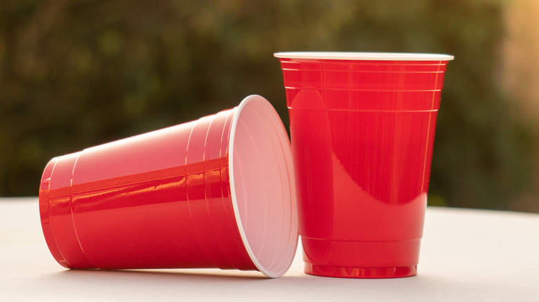 Toppled SOLO cup