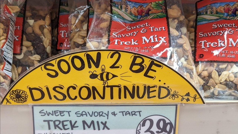 Soon to be discontinued trader joe's sign