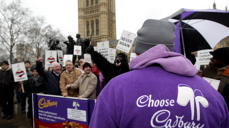 cadbury protests