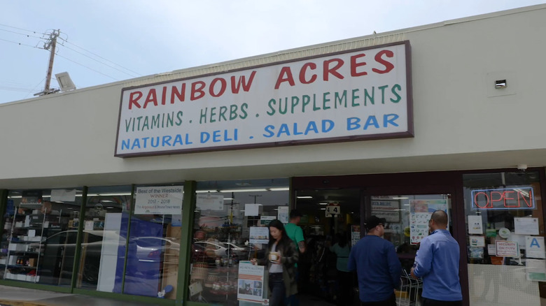 Rainbow Acres storefront and signage