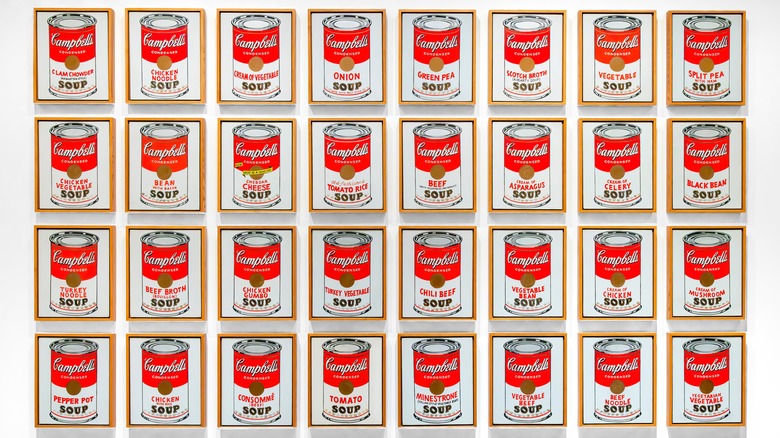 Andy Warhol's Campbell's soup cans