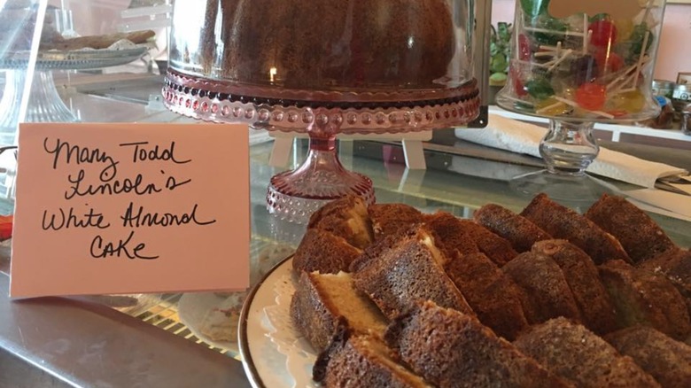 Slices of Mary Todd Lincoln's cake on plate