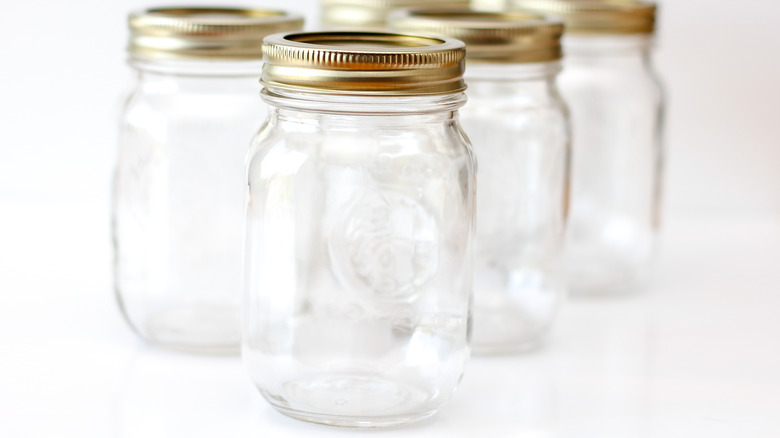 Empty canning jars