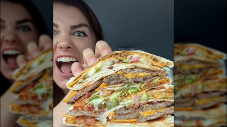 Crunchwrap Supreme burger