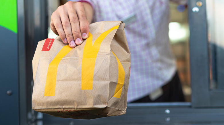 McDonalds drive thru bag