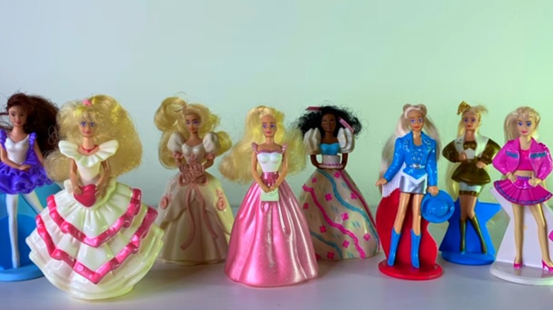 Barbie dolls from Happy Meals