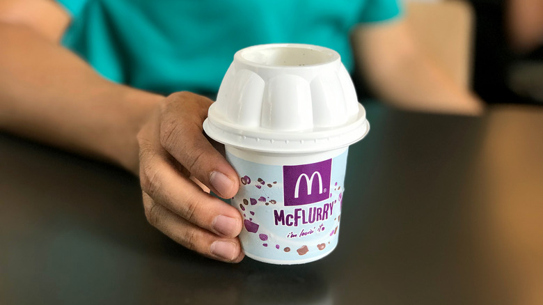 McDonald's ice cream in a cone