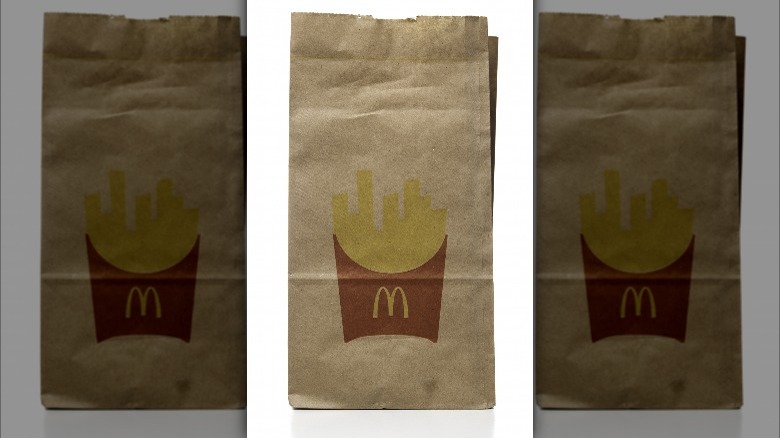 brown paper McDonald's bag