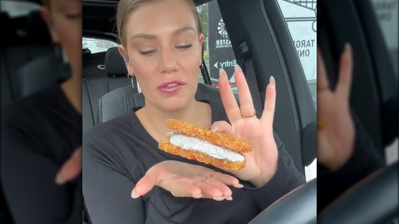 Kelly Arvan's hash brown McFlurry sandwich