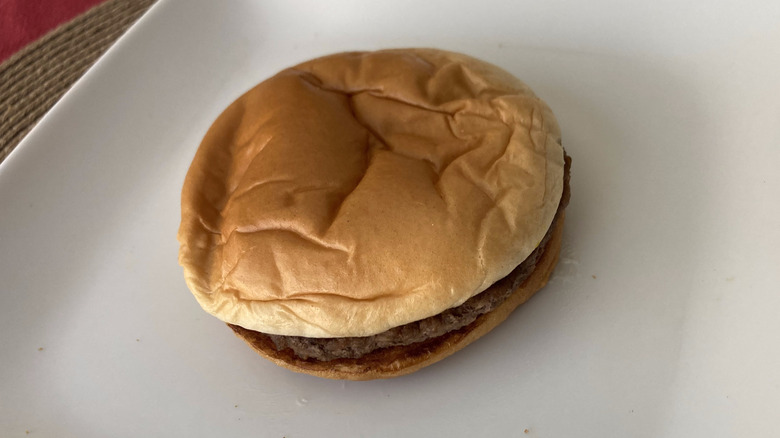 plain Mcdonald's hamburger