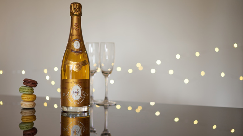 Louis Roederer Cristal Champagne bottles