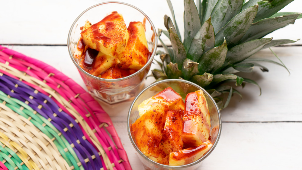 Chamoy pineapple drizzle