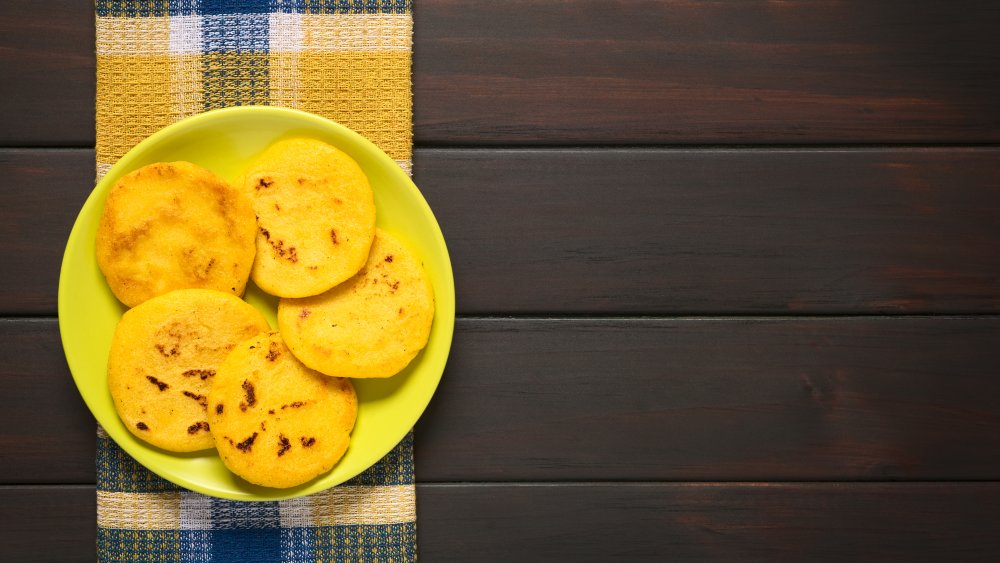 Fried cornmeal mush on a plate