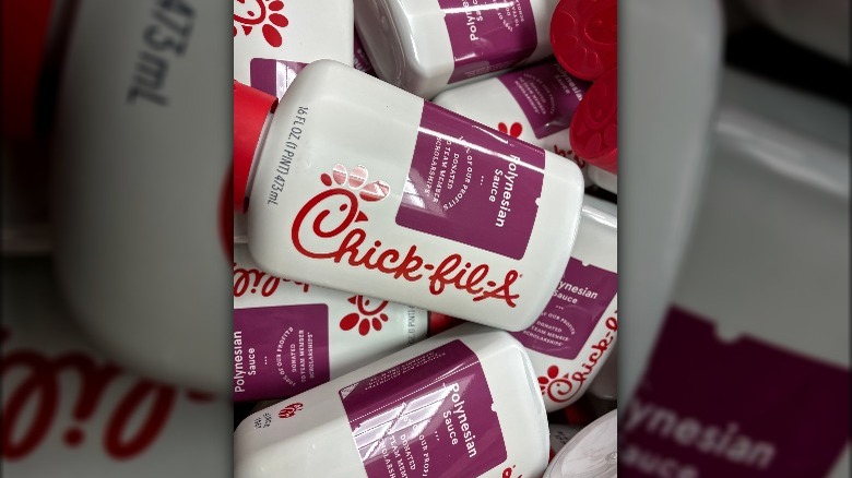 bottles of Chick-fil-A Polynesian sauce