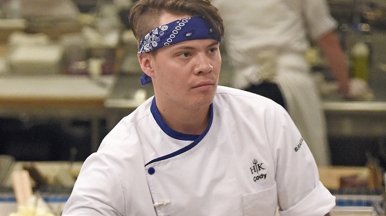 Cody Candelario competes in Hell's Kitchen 