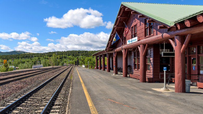 Train station in Montana