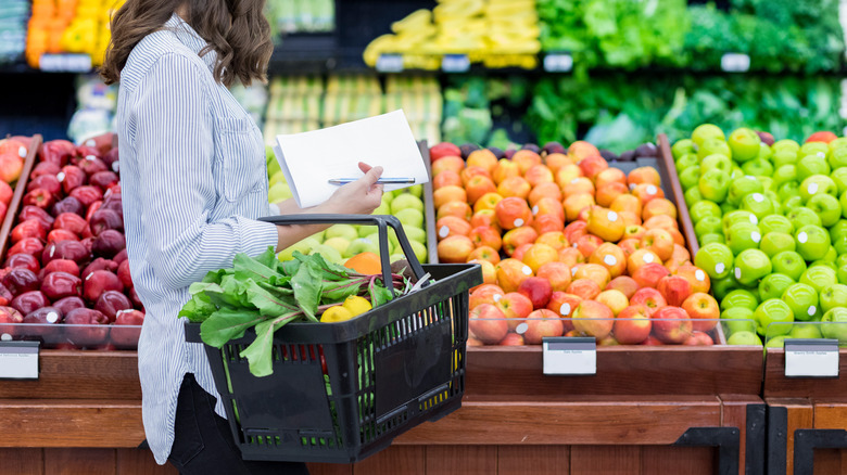 shopping for produce