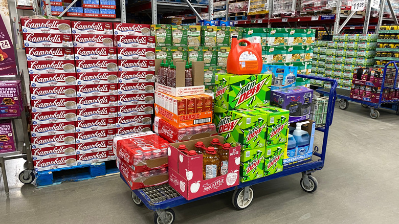 carted items at Sam's Club