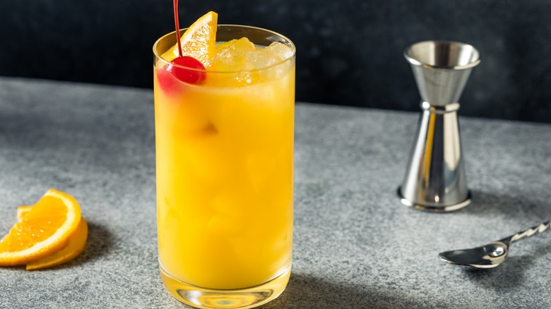 Harvey Wallbanger mixed drink