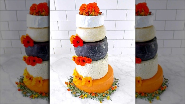 cheese wedding cake