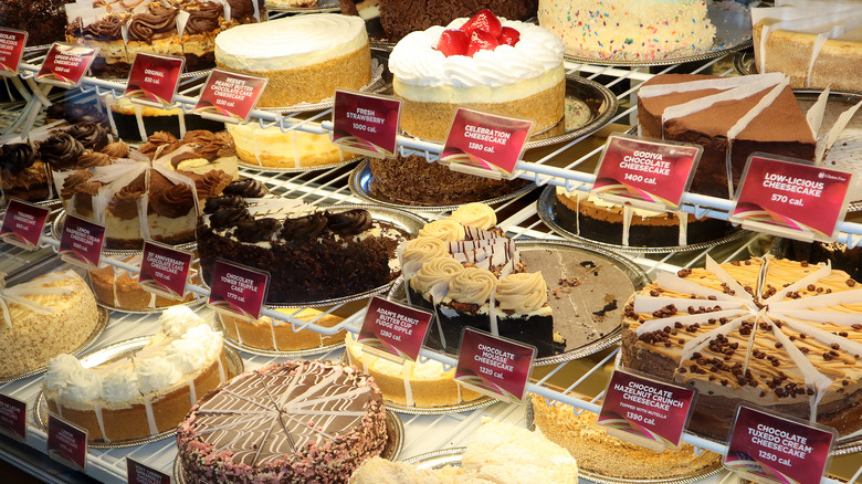 Cheesecake Factory cheesecake case