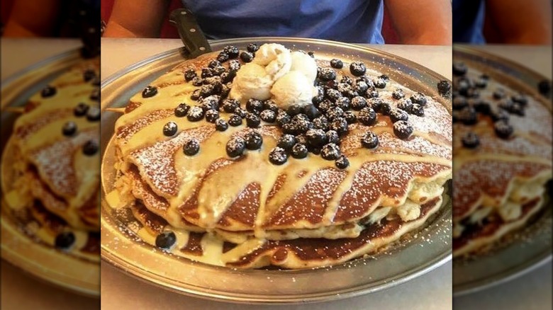 four-pound blueberry pancakes