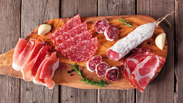 Assortment of deli meats