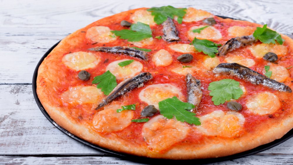 Anchovies on pizza