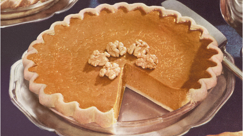 Thanksgiving pumpkin pie