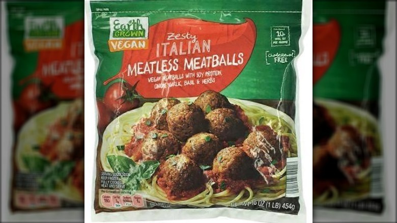 Earth Grown vegan zesty Italian meatballs