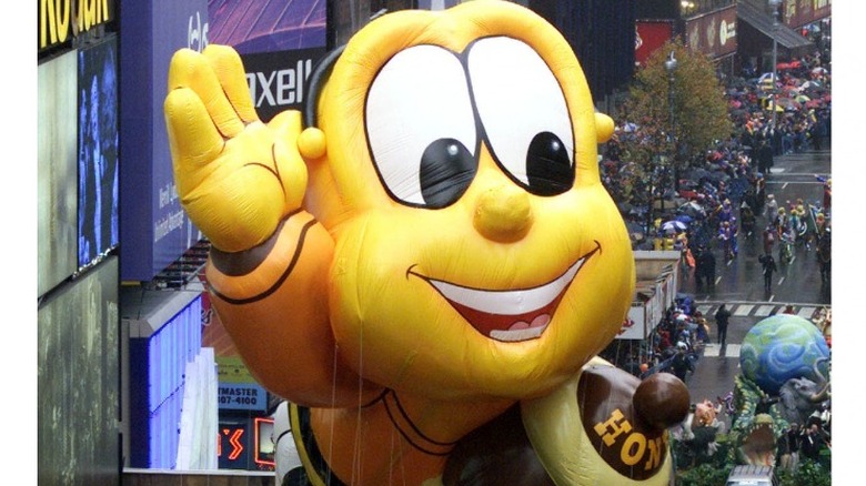 Buzz Bee balloon in parade