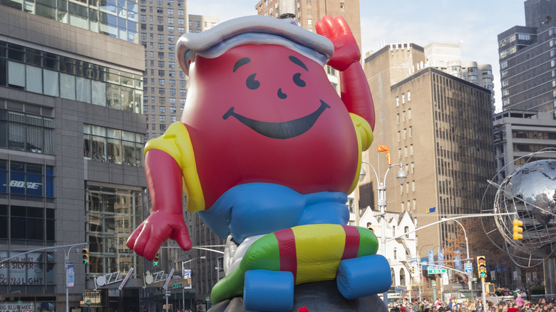 Kool-Aid Man balloon floating