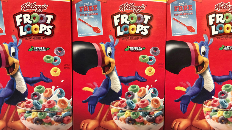 Trio of Froot Loops boxes