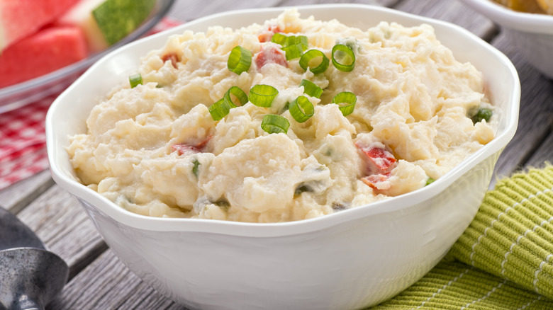 Potato salad at picnic