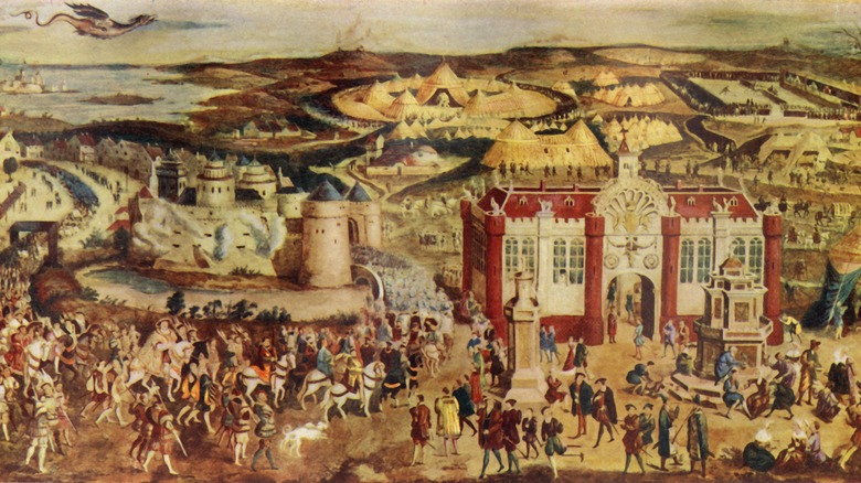 painting of field of cloth of gold
