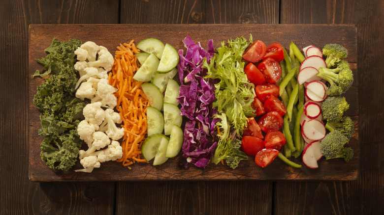 chopped salad ingredients