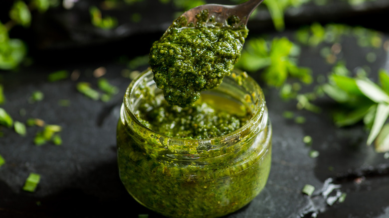 jar of pesto