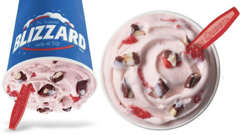 Choco Dipped Strawberry Blizzard Dairy Queen