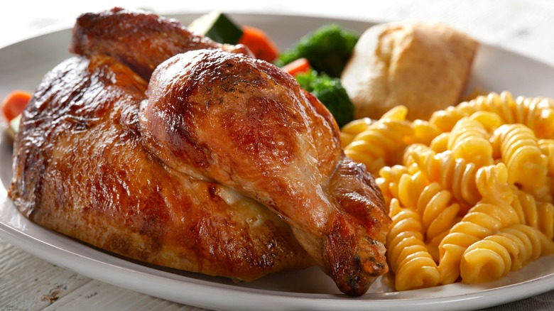 Boston Market half chicken meal