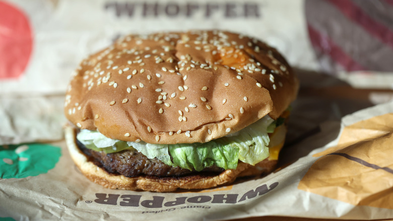 Burger King's Whopper unwrapped