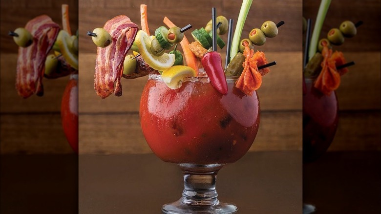 giant bloody mary cocktail
