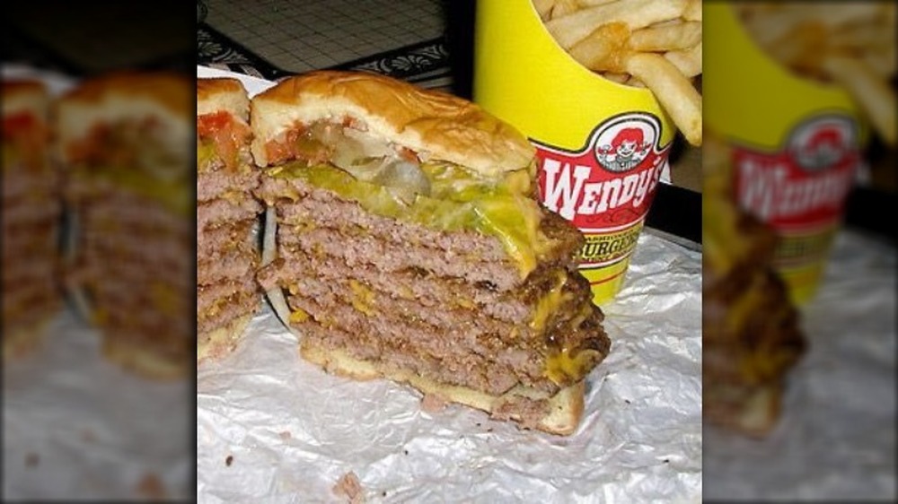 Wendy's cube of meat on the secret menu