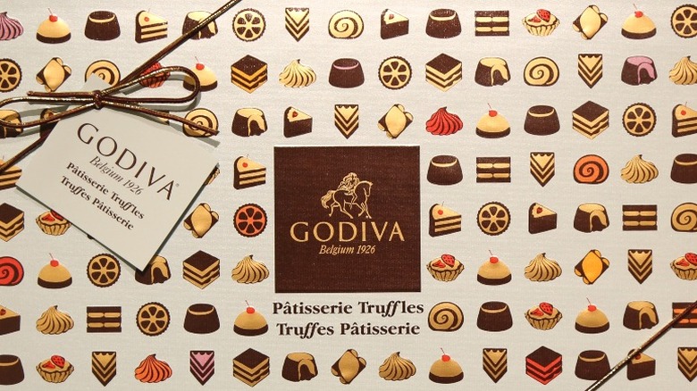 A very fancy box of Godiva truffles