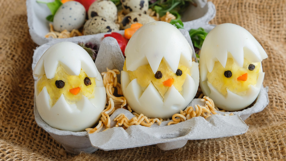 Hard Boiled Eggs as Deviled Easter Egg Treats