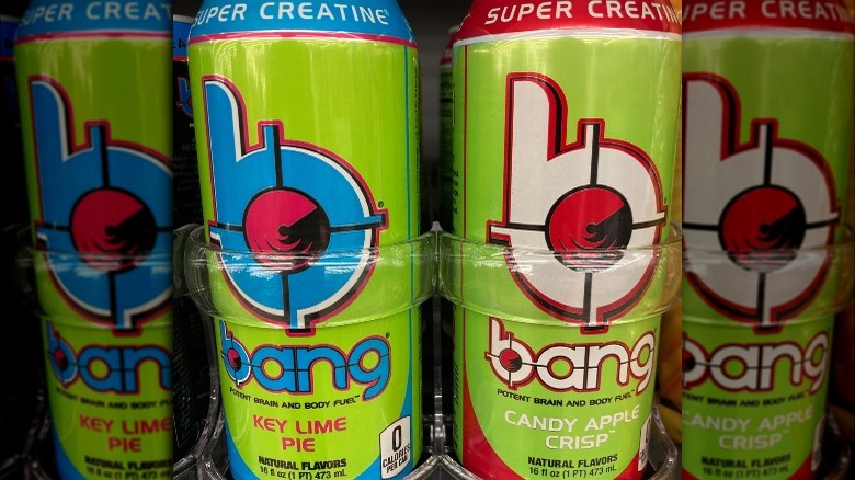 Cans of Bang Energy Drink