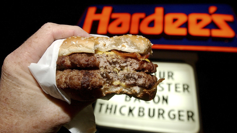 Hardee's double burger